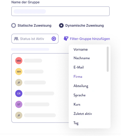 Teilnehmende verwalten