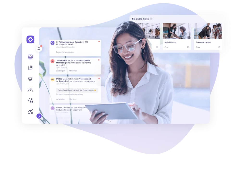 Digitale Schulungen für Softwareunternehmen